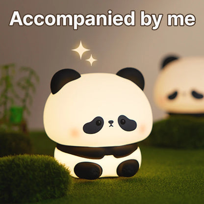 Cute Panda LED Night Light - USB Rechargeable Touch Lamp for Bedroom Decoration and Kids' Gifts