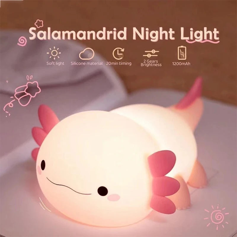 GlowAxolotl Kids Night Light