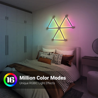 Splicing RGB Smart Wall Light - DIY Atmosphere Lamp with Voice Control for Esports Room and Bedroom