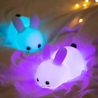 Cute Rabbit Nightlight - Dimmable, Rechargeable, Touch Sensor